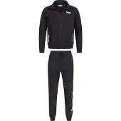 Lonsdale Joggingpak 'Geddington' bloedrood / zwart / wit