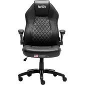 Nasa SILLA GAMING VOYAGER NEGRA, Zwart, Zwart, Polyurethaan, Polyurethaan (PU), Zwart, Zwart