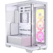 Corsair Boîtier PC gaming 3500X moyen tour blanc ARGB avec panneau latéral verre trempé