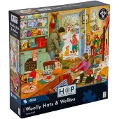 The House of Puzzles Woolly Hats and Wellies Puzzel 1000 Stukjes