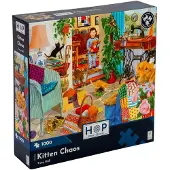The House of Puzzles Kitten Chaos Puzzel 1000 Stukjes