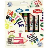 Toma Waterpastelkrijtset - 16 levendige kleuren