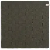Knit Factory Keukendoek Uni - Khaki - 50x50 cm