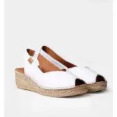 Toni pons Dames leren espadrille met open neus en sleehak | BERNIA-P