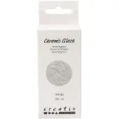 Creativ Company keramiek glazuur wit 60ml - hobby verf voor keramiek.