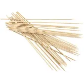 Papstar 20x 250 Sjasliekstokjes bamboe pure Ø 3 mm · 25 cm