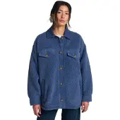 Billabong - Women's Coastal Waves - Fleecevest M, blauw