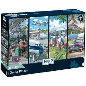The House of Puzzles Going Places Puzzel 4x 500 Stukjes