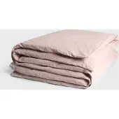 Yumeko Dekbedovertrek Gewassen Linnen 200x200 Roze - Eco, Bio & Fairtrade
