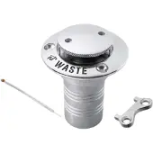 Marine Town Stainless Steel Water Filler Plug 38 Mm Zilver