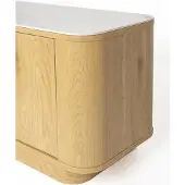 Housecraft living Almira Dressoir Laag 180 cm Hout/ Marmerlook Naturel