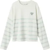Name it Trui 'NKFLine' pastelgroen / wit