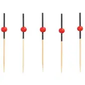 Papstar 15x 40 Fingerfood prikkers 7 cm Red Pearl
