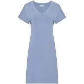 Ten Cate dames V-hals pyjamajurk blauw
