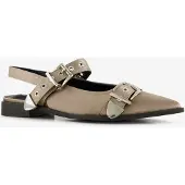Nova dames slingbacks met gespen beige maat 36
