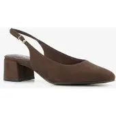 Tamaris dames slingback pumps chocoladebruin maat 38