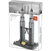 Wange Petronas Twin Towers Bouwset – 1158 Stuks – Kuala Lumpur – Architectuur Model