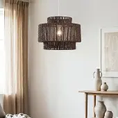 LumenXL Hanglamp Sumi van papier - donkerbruin