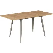 Vicco Eettafel Beaver Goudkleurig Eiken/Grijs 120-160 x 80 cm Uitschuifbaar, Model 58500