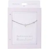 Depesche ketting zilver kruis hanger modern symbool 42-47cm.