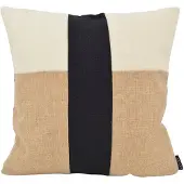 NOVÉE Block jute | 45 x 45 cm | kussenhoes | katoen