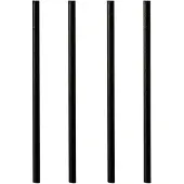Papstar - Rietje 250mm papier zwart | Seal a 100 stuk | 12 stuks