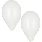 Papstar 100 Ballonnen Ø 25 cm wit
