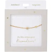 Depesche armband goud met C-hanger en hartje - vriendschapssieraad.