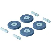 Modu 4x Foam Wheels - 4-pack - Deep Blue/Sky Blue - - OneSize - Motoriek speelgoed
