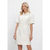 Freebird Dames Kleedjes Wv-pearl-sequince-26-1 - Gebroken Wit - Maat S
