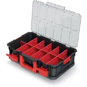 Prosperplast Modulaire transportkrat (met compartimenten) - MODULAIRE OPLOSSING: 517 x 331 x 134 mm - kleur: zwart