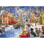 Bluebird Puzzle kerst puzzel Villa Christmas - 1500 stukjes puzzel.