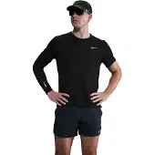 Nike Miler Breathe Trainingsshirt Zwart Zilver