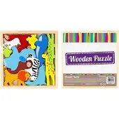 Creative Labs Houten Puzzel 12 Stukken Dieren - Educatief en Creatief