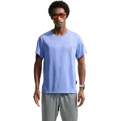 Nike Miler Breathe Trainingsshirt Blauw Zilver