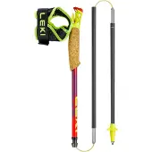LEKI - Trail / running stokken - Ultratrail FX One SL voor Unisex van Wol - Maat 110 cm - Rood