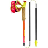 LEKI - Trail / running stokken - Ultratrail FX One SL Pink voor Unisex van Wol - Maat 125 cm - Roze