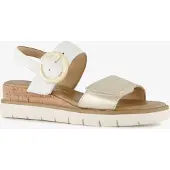 Marco Tozzi dames sandalen wit champagne maat 39