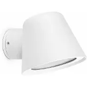 Faro 71366, Wandlamp voor buiten, wit, aluminium, IP44, Klasse I, GU10