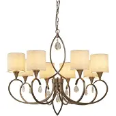 Searchlight Klassieke hanglamp Alberto 8-lichts antiek brons