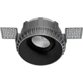 Masterlight Trimless inbouwspot zwart rond Ø81x51mm