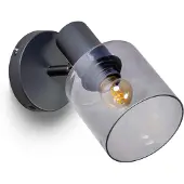 Expo ETH Sledge Glass Wandlamp E27 Smoke Glas