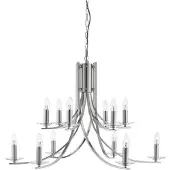 Searchlight Chrome hanglamp Ascona Ø 88cm