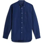 Tommy Hilfiger Overhemd 'Heritage' donkerblauw / wit
