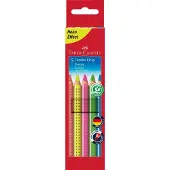 Faber-Castell fc-110994 kleurpotlood jumbo grip etui 5 kleuren