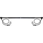 SVELTUS Gymbar met weerstandsbanden 130 cm zwart