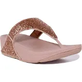 FitFlop Lulu Glitter Toe-Thongs PolyurethanGlitter ROZE 41