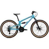 Bikestar 24 inch Alu MTB Fully, 21 speed, blauw