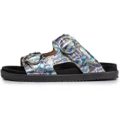 Floris van Bommel Muiltjes 'Marli 01' blauw / goud / lila / zilver