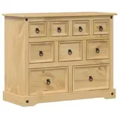 vidaXL Ladekast Corona 101x45x82 cm massief grenenhout